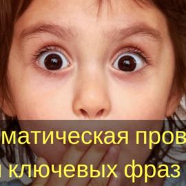 [Пример работы] Проверка текста на вхождение ключевых слов